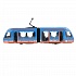 Модель Трамвай с гармошкой 19 см двери открываются инерционная металлическая  - миниатюра №2